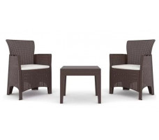 Набор садовой мебели TROYA BALCONY SET коричневый