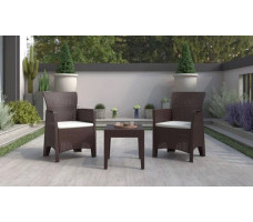 Набор садовой мебели TROYA BALCONY SET коричневый