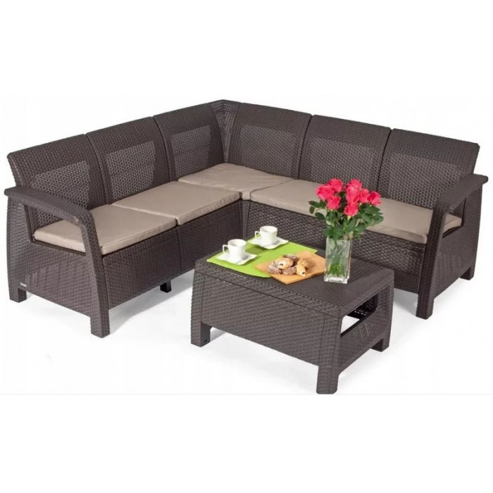 Комплект мебели Corfu Relax Set коричневый