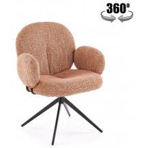 Стул поворотный Halmar K568 корица/черный