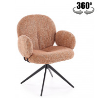 Стул поворотный Halmar K568 корица/черный