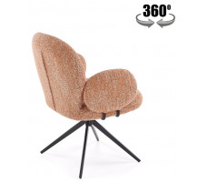 Стул поворотный Halmar K568 корица/черный