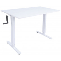 Стол с регулируемой высотой Manual Desk Light White 120*65*1,8 см Стол с регулируемой высотой Manual Desk Light White 120*65*1,8 см