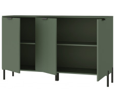 Тумба напольная Paloma KOM3D 154*41*91,5 дымчатый зеленый