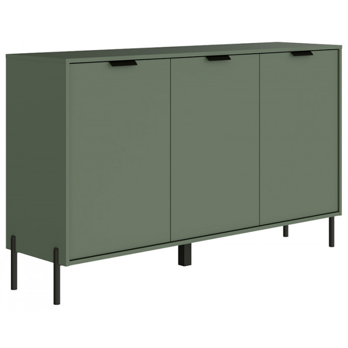 Тумба напольная Paloma KOM3D 154*41*91,5 дымчатый зеленый