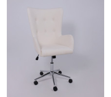 Кресло BELLA (Белла) XL chrome Buble White 15 букле/белый