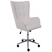 Кресло BELLA (Белла) XL chrome Buble White 15 букле/белый