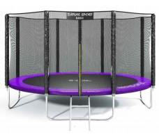 Батут Atlas Sport 404 см (13ft) Basic с внешней сеткой фиолетовый