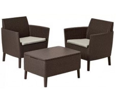 Набор садовой мебели Salemo Balcony set коричневый