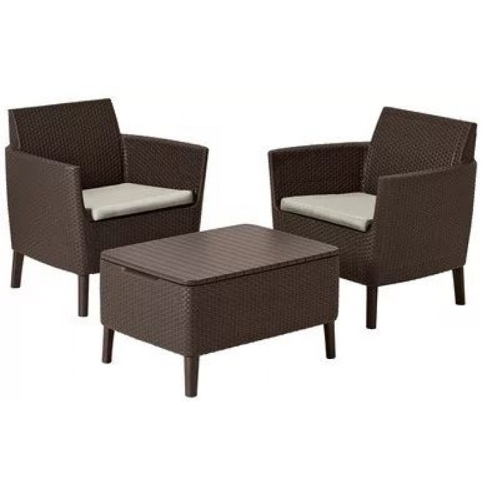 Набор садовой мебели Salemo Balcony set коричневый