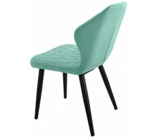 Стул  Гальваник Бергамо ткань Catania Aquamarine / черный