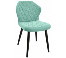 Стул  Гальваник Бергамо ткань Catania Aquamarine / черный