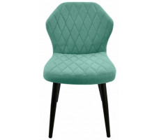Стул  Гальваник Бергамо ткань Catania Aquamarine / черный