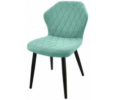 Стул  Гальваник Бергамо ткань Catania Aquamarine / черный