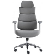 Кресло SitUp Crocus (Крокус) White Chrome ткань серый