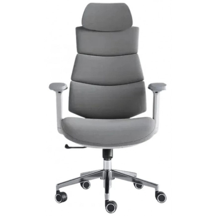 Кресло SitUp Crocus (Крокус) White Chrome ткань серый