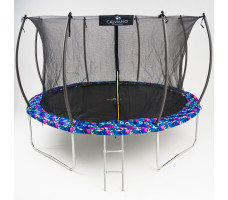 Батут с защитной сеткой Calviano 374 см - 12ft INSIDE master smile (смайл)