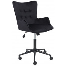 Кресло AksHome BELLA black Seven 035 велюр/черный