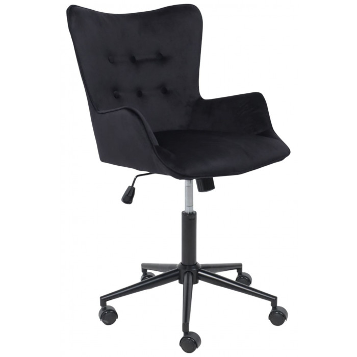 Кресло AksHome BELLA black Seven 035 велюр/черный