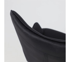 Кресло AksHome BELLA black Seven 035 велюр/черный