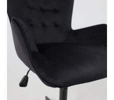 Кресло AksHome BELLA black Seven 035 велюр/черный