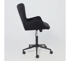 Кресло AksHome BELLA black Seven 035 велюр/черный