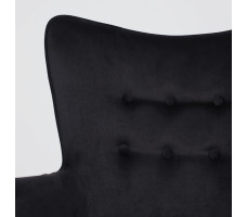 Кресло AksHome BELLA black Seven 035 велюр/черный