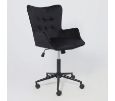 Кресло AksHome BELLA black Seven 035 велюр/черный