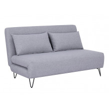 Диван SIGNAL ZENIA Velvet tap. 137 раскладной, серый/черный