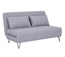 Диван SIGNAL ZENIA Velvet tap. 137 раскладной, серый/черный