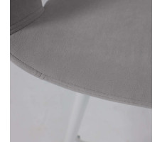 Стул барный BARNY-R 700 b20 SILVER LUX/белый