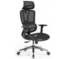 Кресло SitUp PALMA (Пальма) Black chrome (сетка Black/Black)