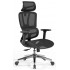 Кресло SitUp PALMA (Пальма) Black chrome (сетка Black/Black)