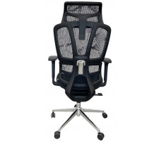 Кресло SitUp PALMA (Пальма) Black chrome (сетка Black/Black)