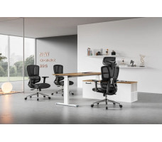 Кресло SitUp PALMA (Пальма) Black chrome (сетка Black/Black)