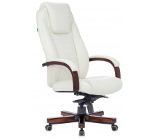 Кресло Бюрократ T-9923 WALNUT слоновая кость