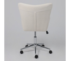 Кресло AksHome BELLA chrome Buble White 15 букле/белый