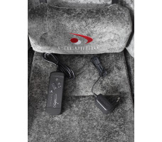 Вибромассажное кресло Calviano Amarone Dark Grey plush ткань темно-серый