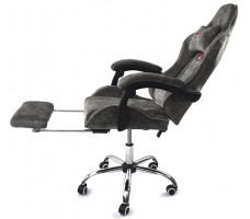 Вибромассажное кресло Calviano Amarone Dark Grey plush ткань темно-серый
