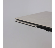 Стол AV 2111 МДФ+керамика 1200 (1800)*800 серый матовый CARMEN LIDHT GREY/черный