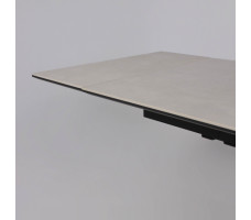Стол AV 2111 МДФ+керамика 1200 (1800)*800 серый матовый CARMEN LIDHT GREY/черный