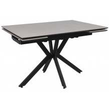 Стол AV 2111 МДФ+керамика 1200 (1800)*800 серый матовый CARMEN LIDHT GREY/черный Стол AV 2111 МДФ+керамика 1200 (1800)*800 серый матовый CARMEN LIDHT GREY/черный