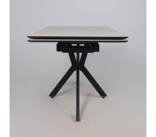 Стол AV 2111 МДФ+керамика 1200 (1800)*800 серый матовый CARMEN LIDHT GREY/черный