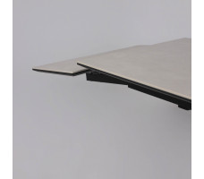 Стол AV 2111 МДФ+керамика 1200 (1800)*800 серый матовый CARMEN LIDHT GREY/черный