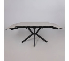 Стол AV 2111 МДФ+керамика 1200 (1800)*800 серый матовый CARMEN LIDHT GREY/черный