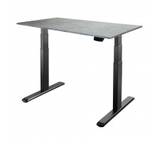 Стол с регулируемой высотой Unique Ergo Desk Black 138*80*1,8 см (столешница ЛДСП)