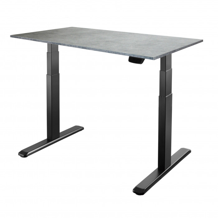 Стол с регулируемой высотой Unique Ergo Desk Black 138*80*1,8 см (столешница ЛДСП)