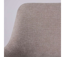 Стул поворотный OFFY-R 360 g05 GREY BEIGE шенилл LUX - Milk замша LUX/черный