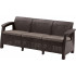 Скамья трехместная CORFU II MAX LOVE SEAT коричневый