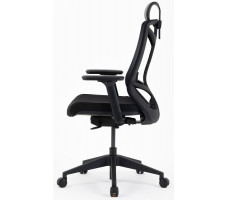 Кресло CHAIR MEISTER Nature II Black Slider (с подголовником) черный/каркас черный